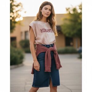 Free People “Romantic” Tie-Dye Dolman Tee Shirt, Size Small NWT Relaxed Fit Top